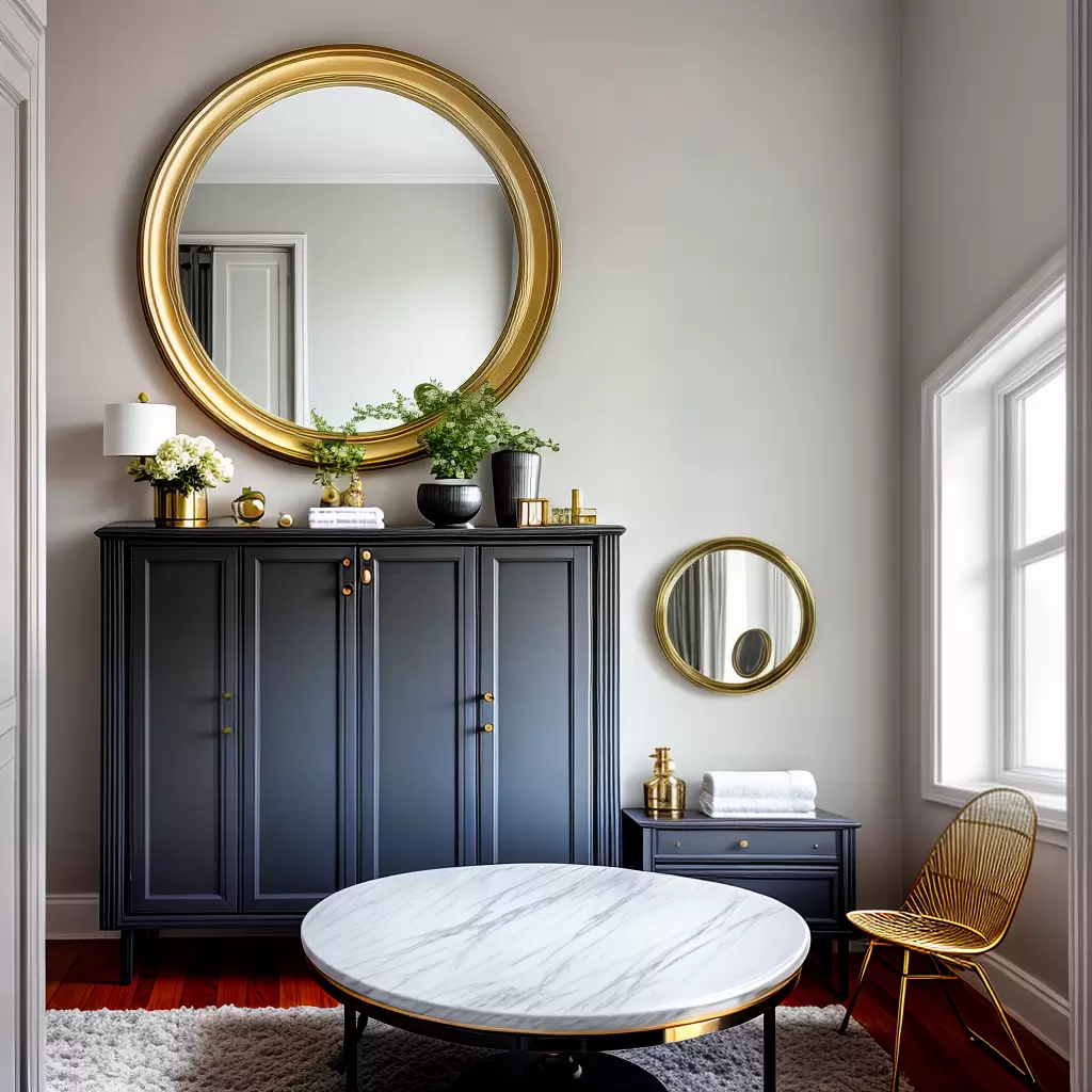 Tendências de decoração 2023: espelhos redondos em diferentes ambientes ...