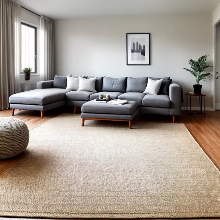 A inclusão de tapetes de juta na decoração de interiores minimalista