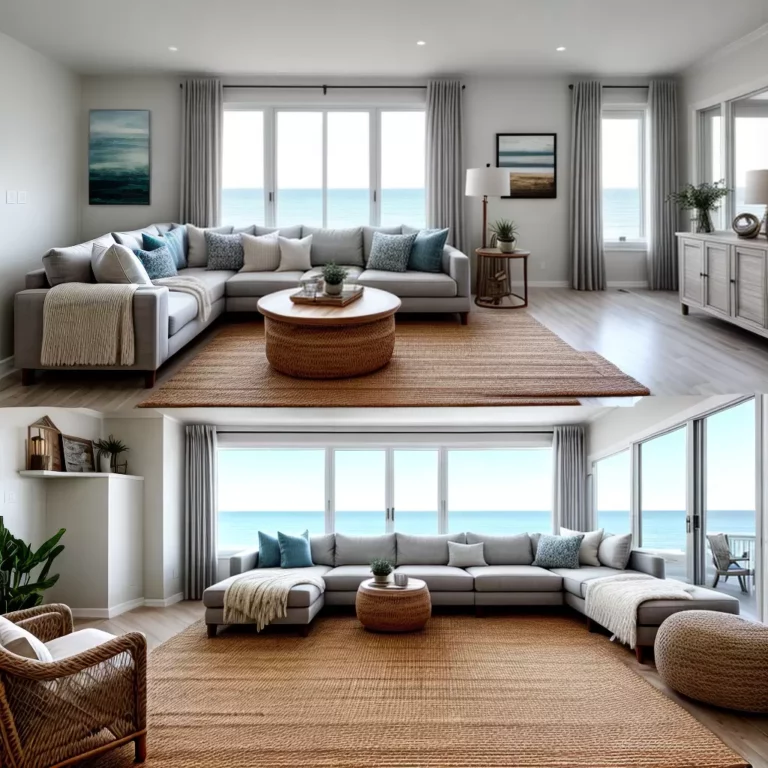 O charme dos tapetes de sisal em ambientes de praia