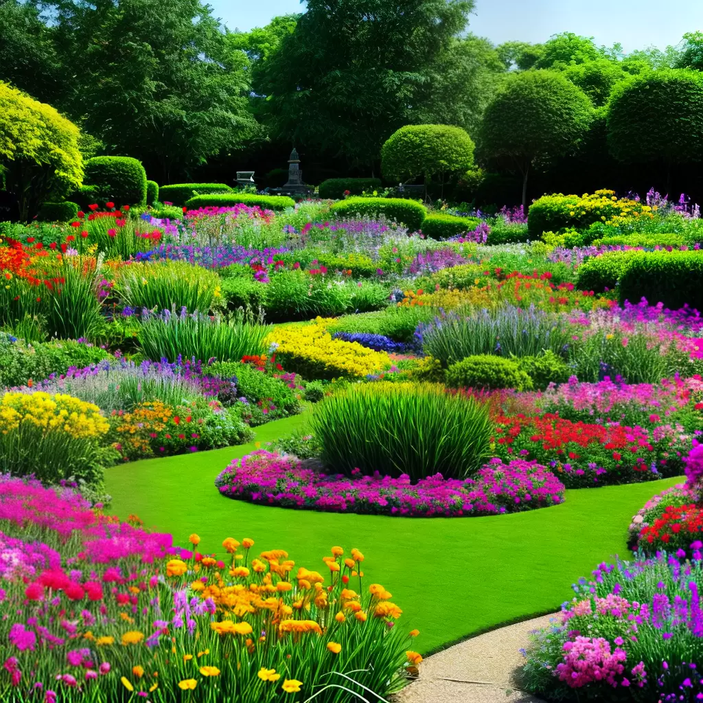 Fotos jardim colorido flores sol beleza paz