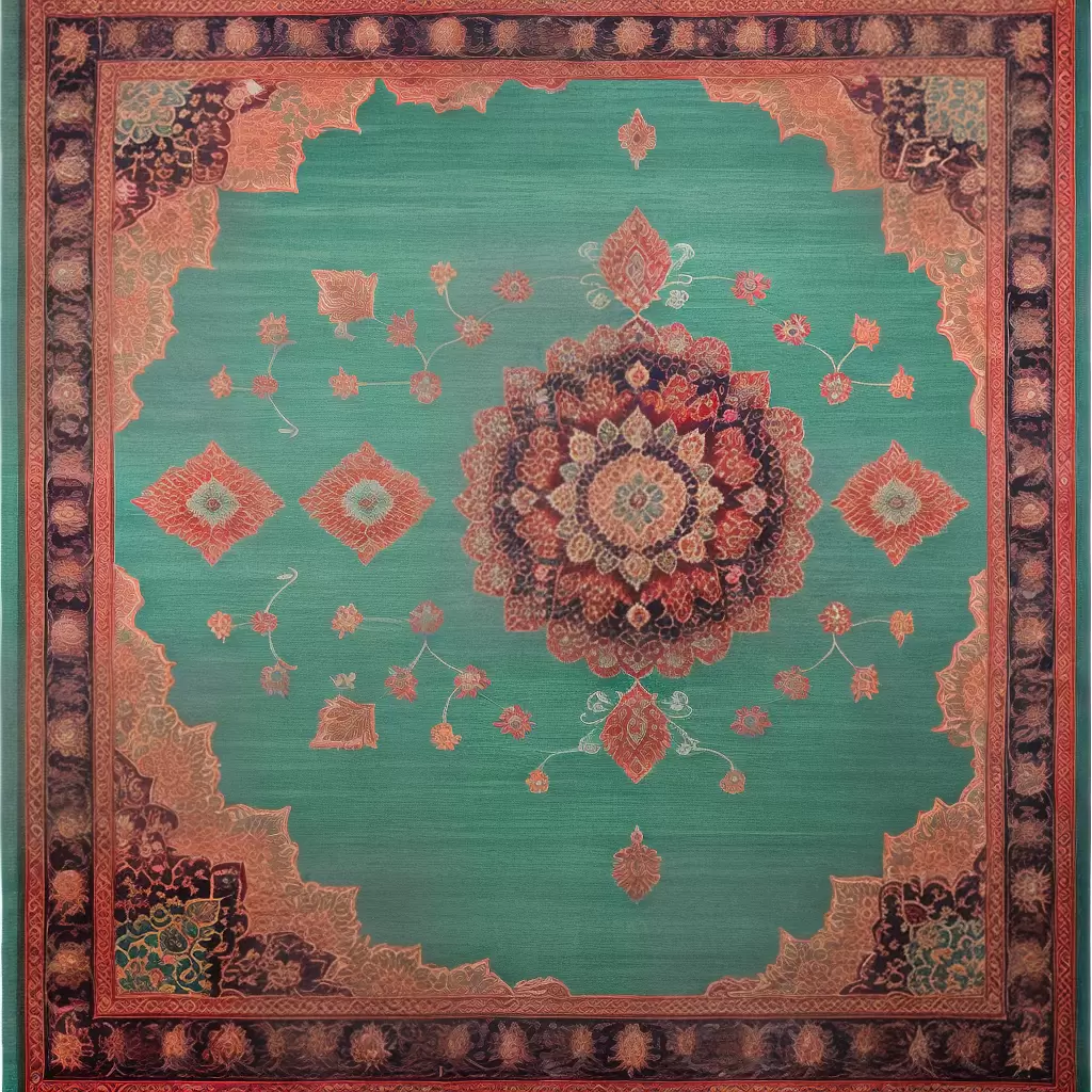 Fotos tapete tibetano artesanal design cores