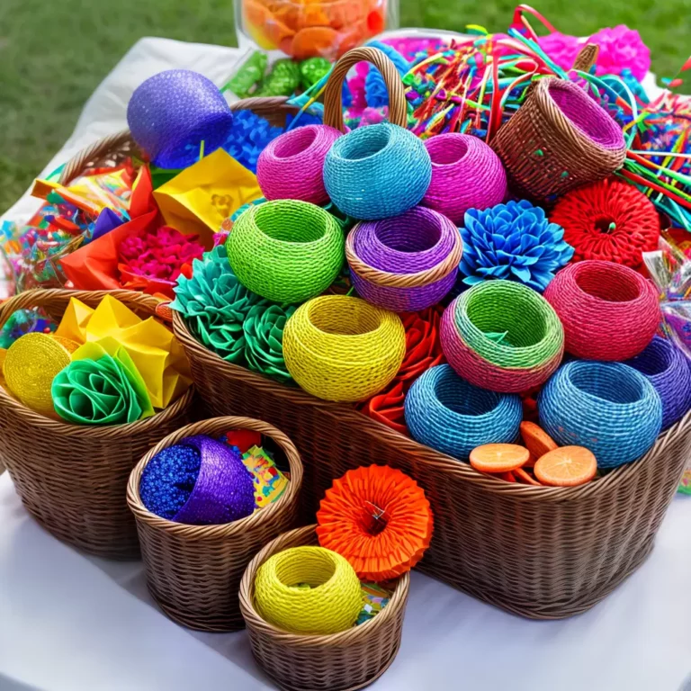 Cestas decorativas para festas temáticas
