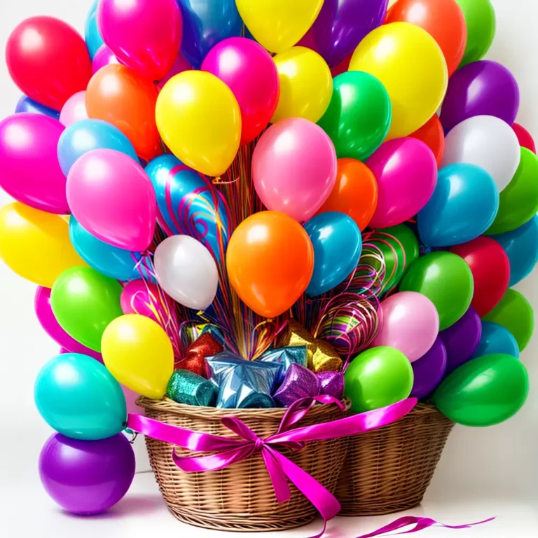 Cestas decorativas para aniversários