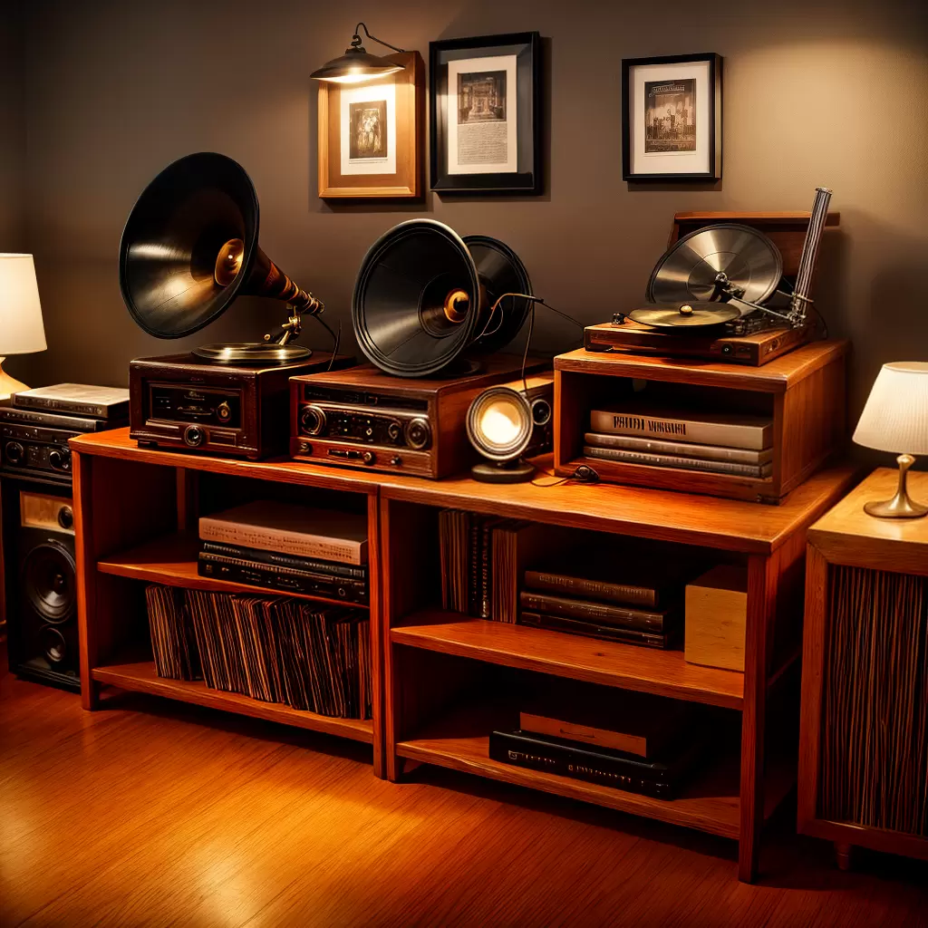 Fotos gramofone vinil luz ambiente