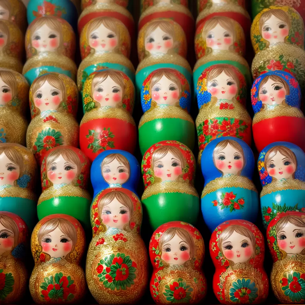 Fotos boneca matrioska colorida decoracao Fotos boneca matrioska colorida decoracao