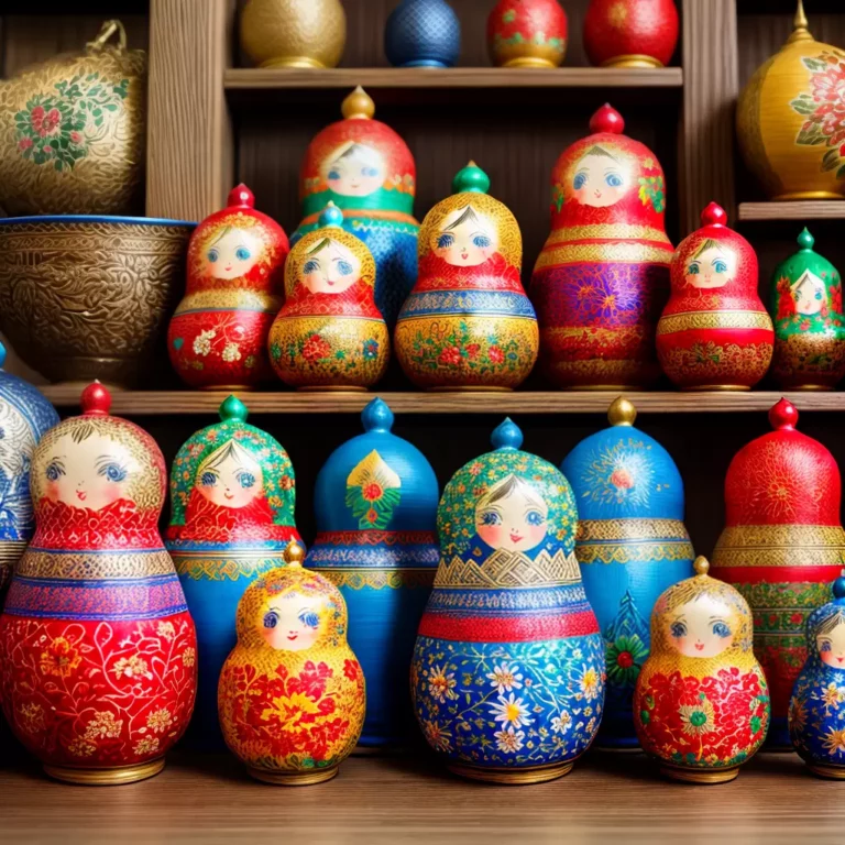 Inspirações de decoração com bonecas matrioska em estilo folk ou étnico