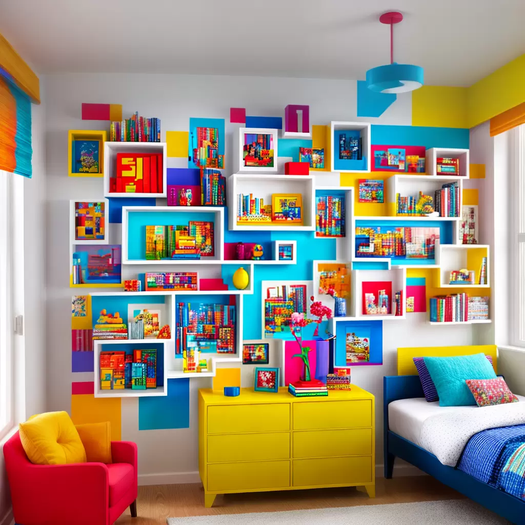Fotos quarto lego criativo lampada