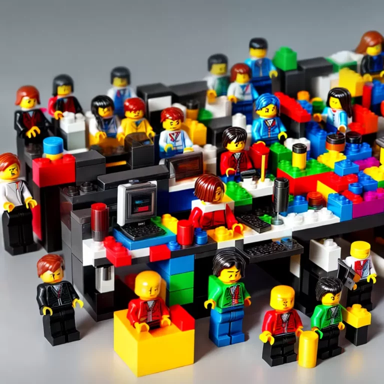 Como usar bonecos de Lego na decoração de escritórios e ambientes de trabalho