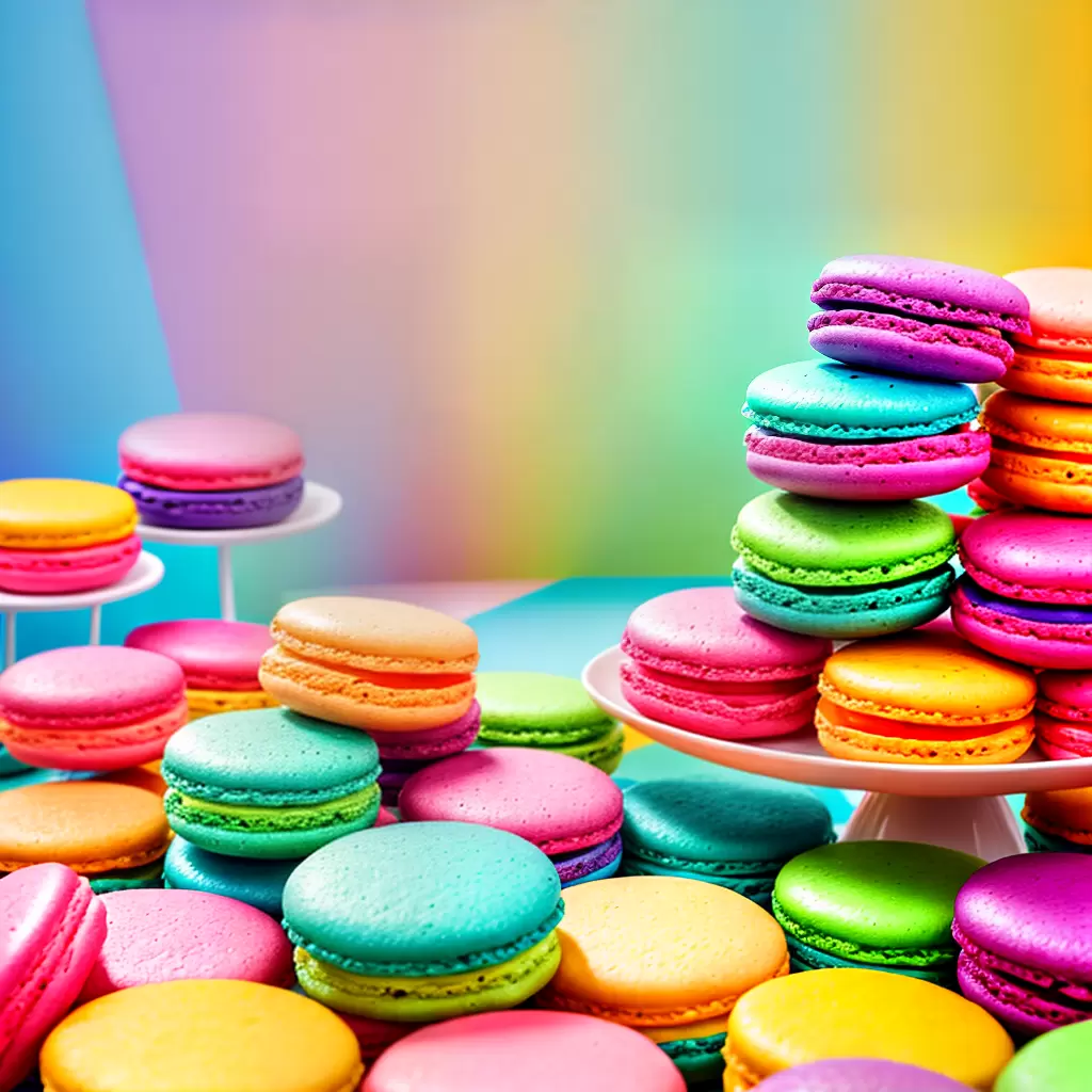 Fotos doces coloridos arco iris pastel