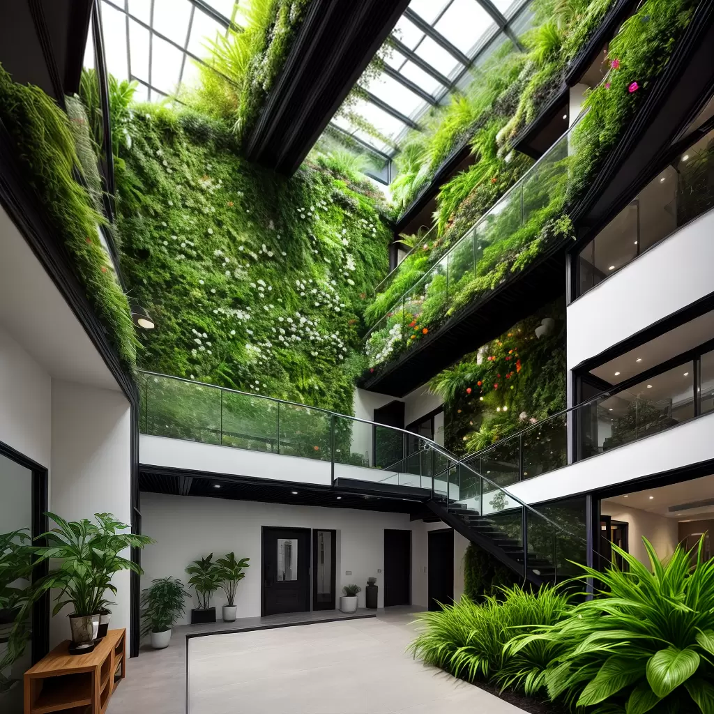 Fotos jardim vertical mezzanine serenidade