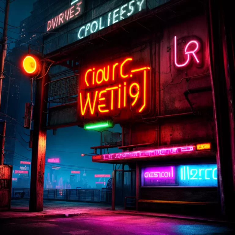 Neon e metal: cores e texturas chave no estilo de decoração Cyberpunk