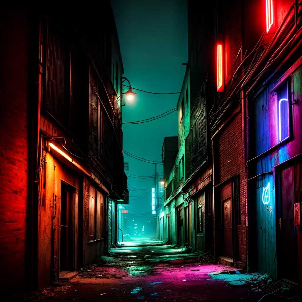 Fotos neon cyberpunk estilo grafite