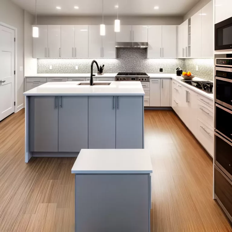 Armários de cozinha com iluminação embutida: criando um ambiente agradável