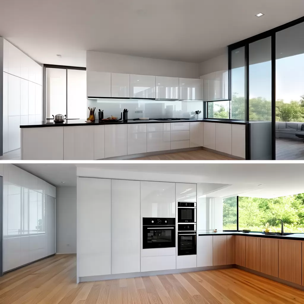 Fotos cozinha moderna armario branco porta fosca