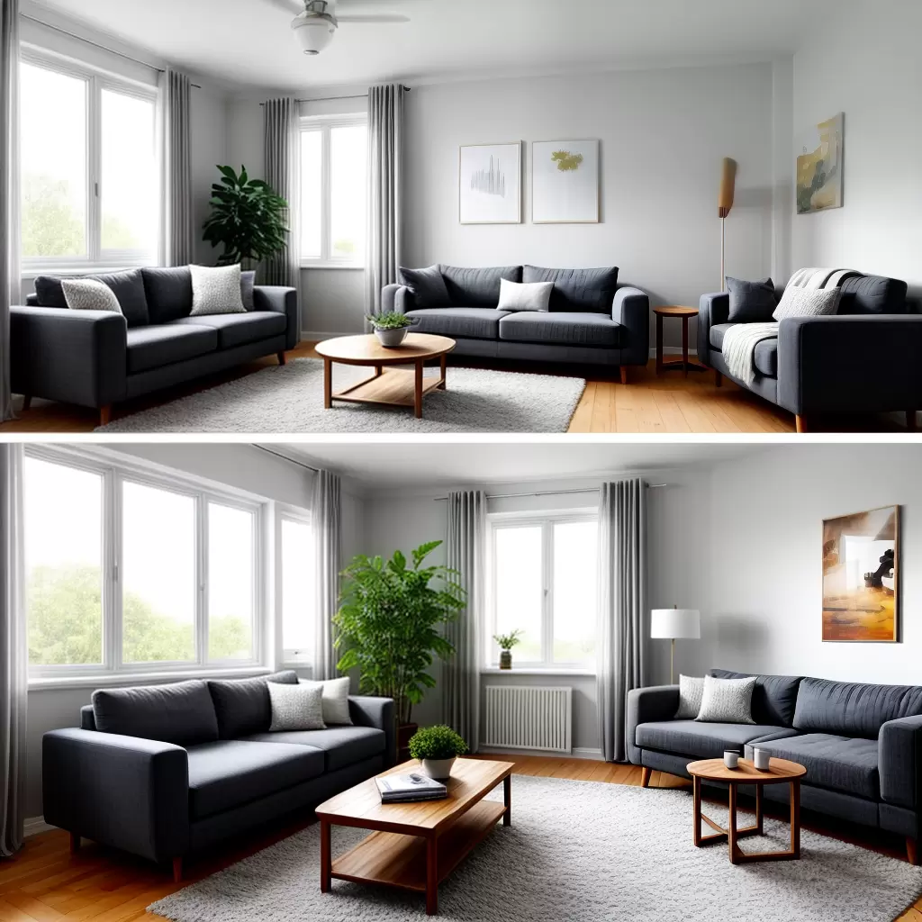 Fotos sala limpa sofa mesa madeira