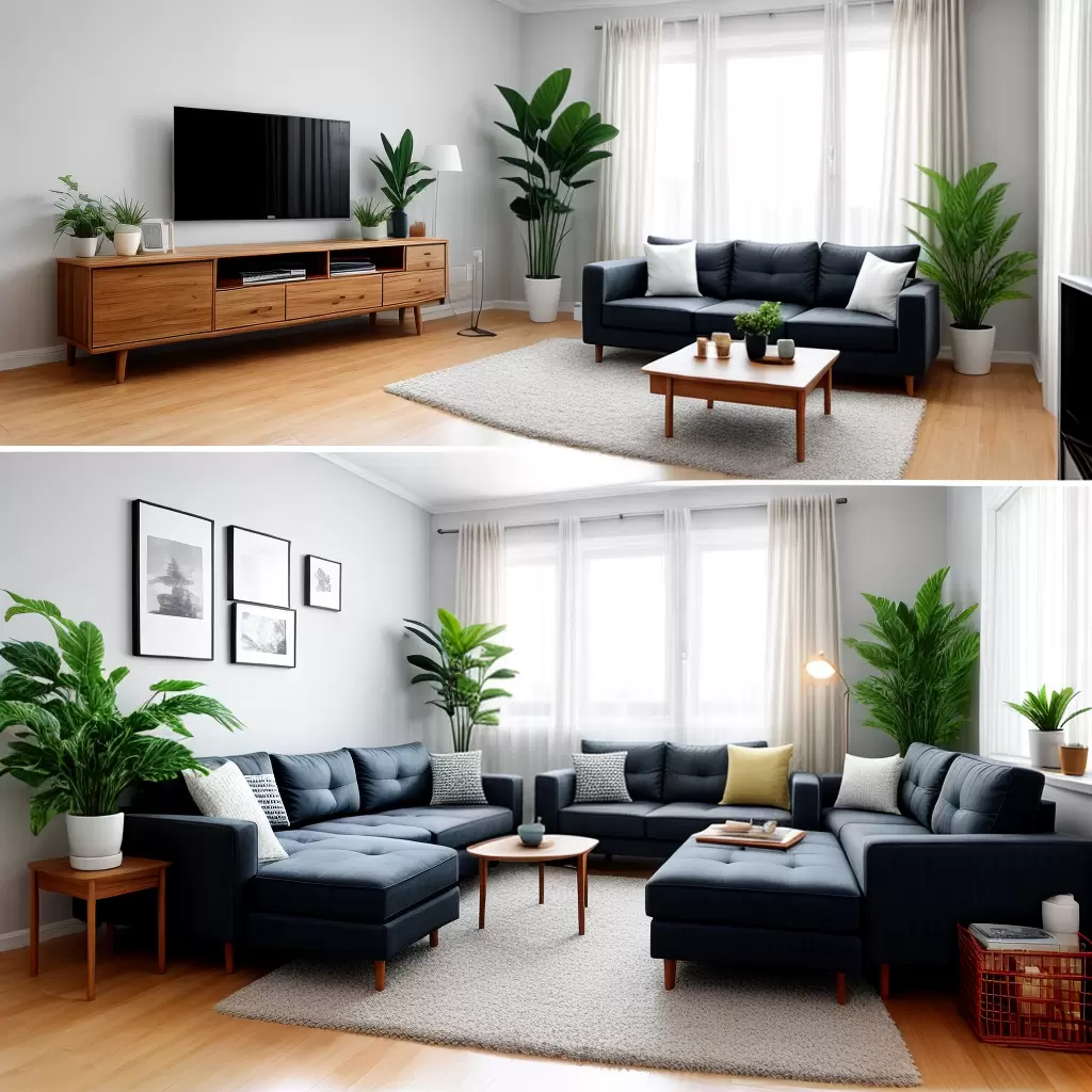 Fotos sala limpa sofa microfibra decoracao