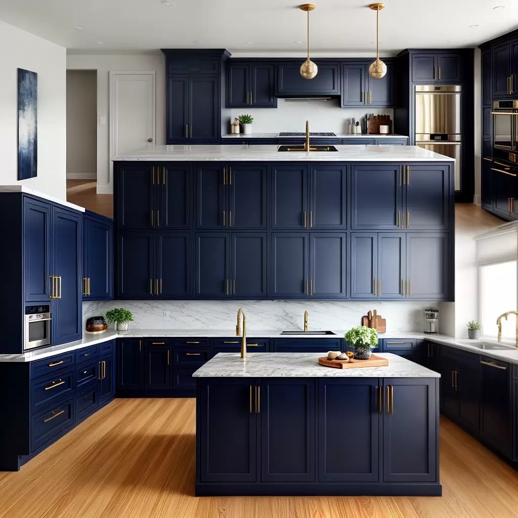 O Poder do Azul Marinho na Decoração da Cozinha