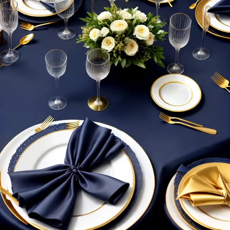 Azul Marinho na Decoração de Eventos: Crie uma Impressão Duradoura