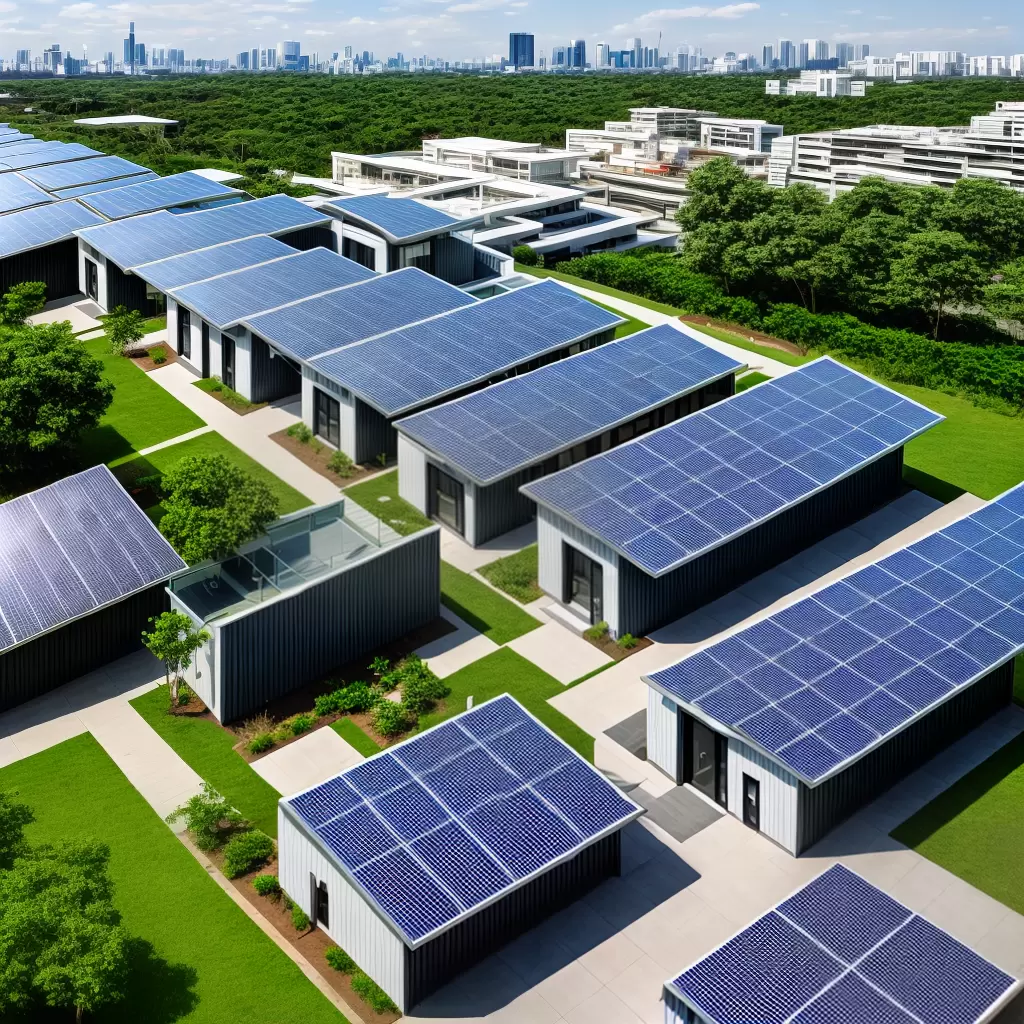 Fotos predio eco sustentavel solar verde