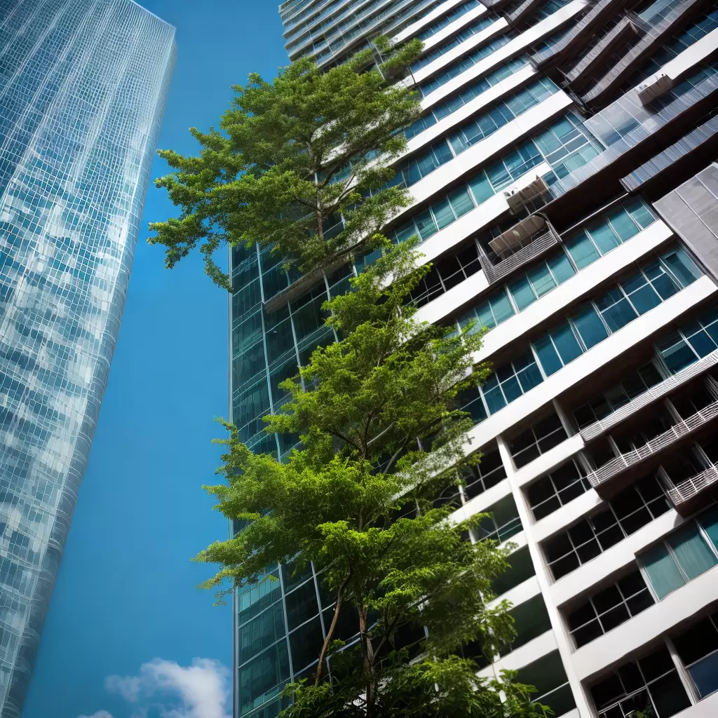 Fotos planta sustentabilidade predio moderno