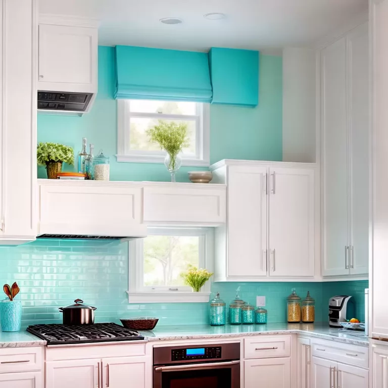 O Encanto do Azul Turquesa na Decoração da Cozinha