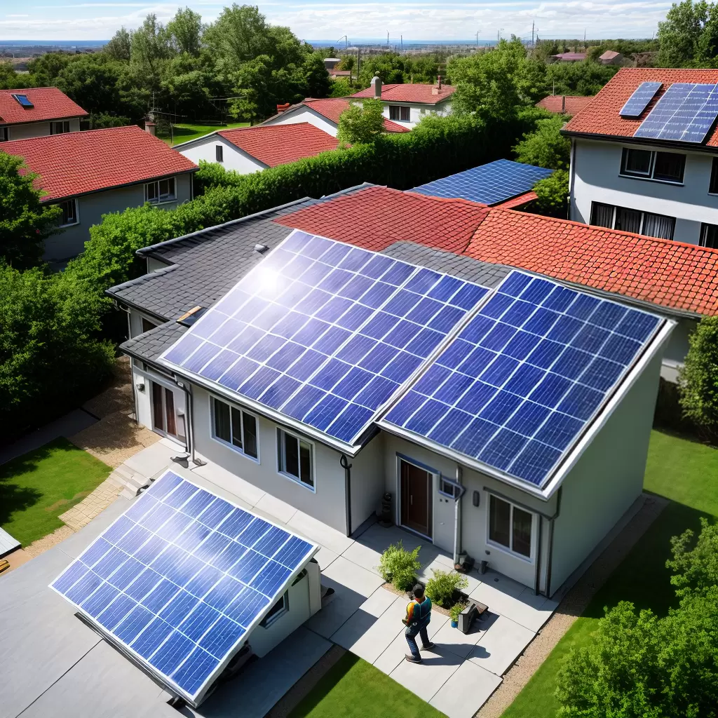 Fotos casa solar energia limpa economia