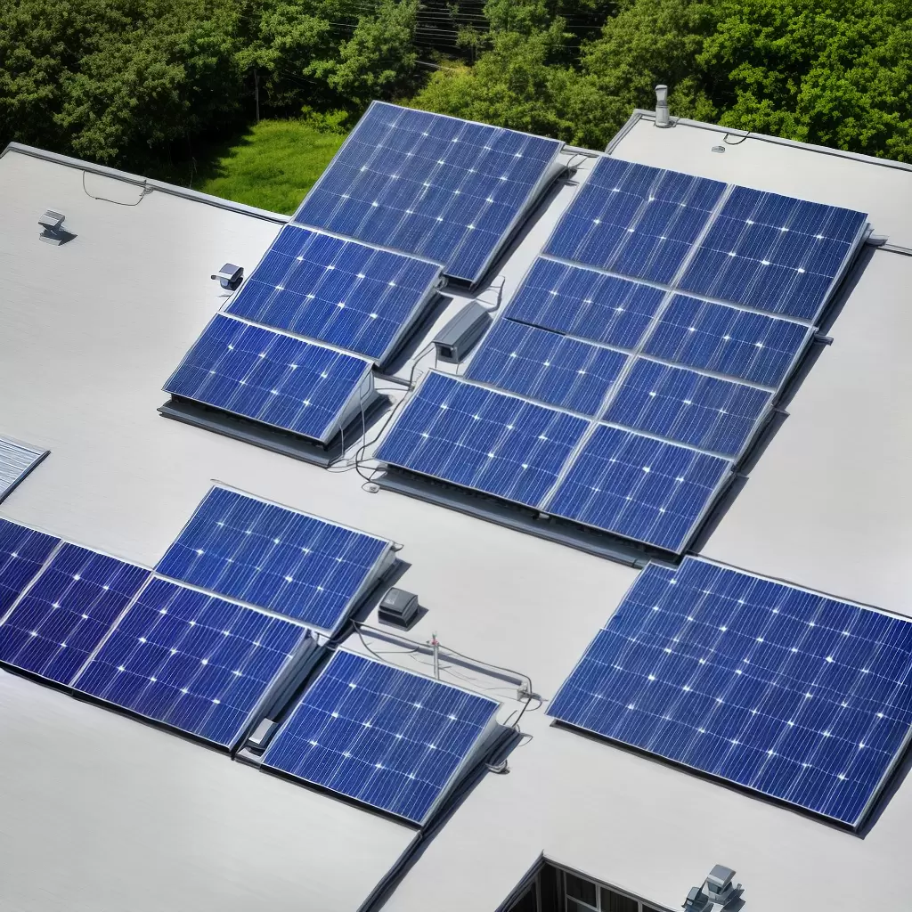 Fotos instalacao solar telhado energia renovavel