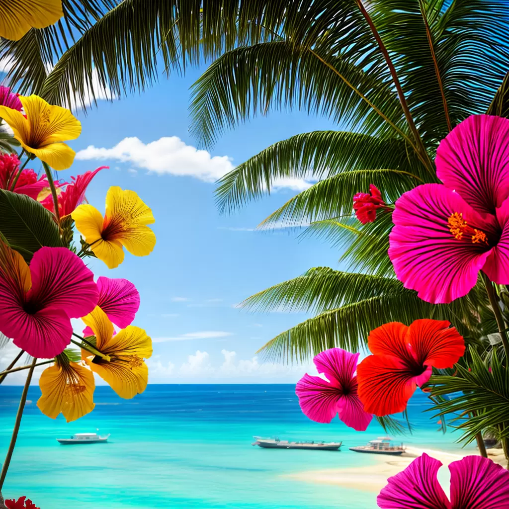 Fotos paraiso tropical festa havaiana flor
