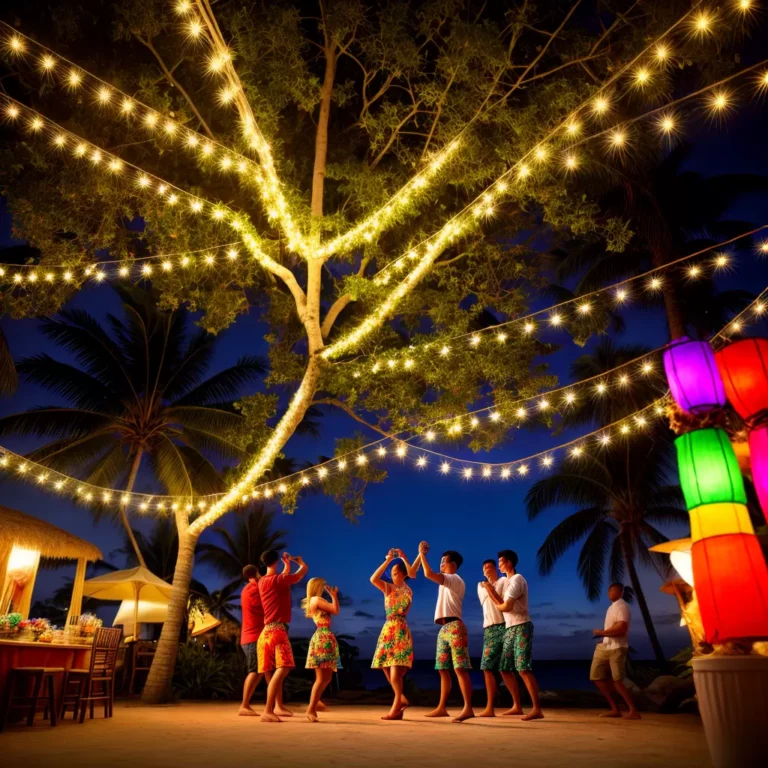 Iluminação para festa havaiana: dicas para criar o clima perfeito