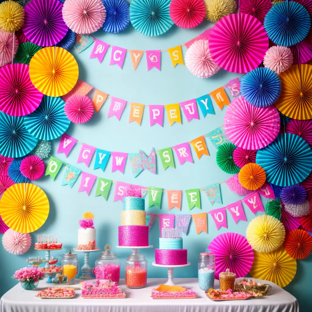 Fotos decoracao festa diy painel sweet16