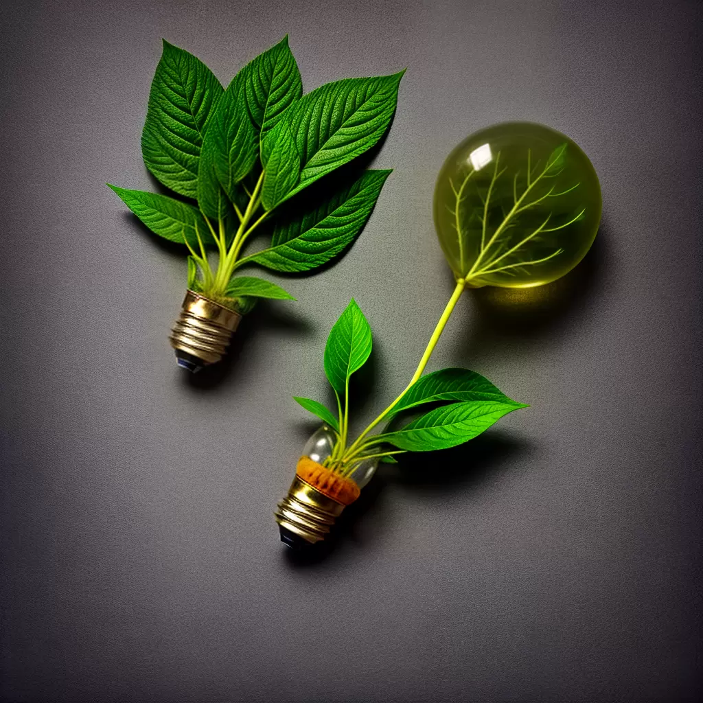 Fotos economia verde lampada folha