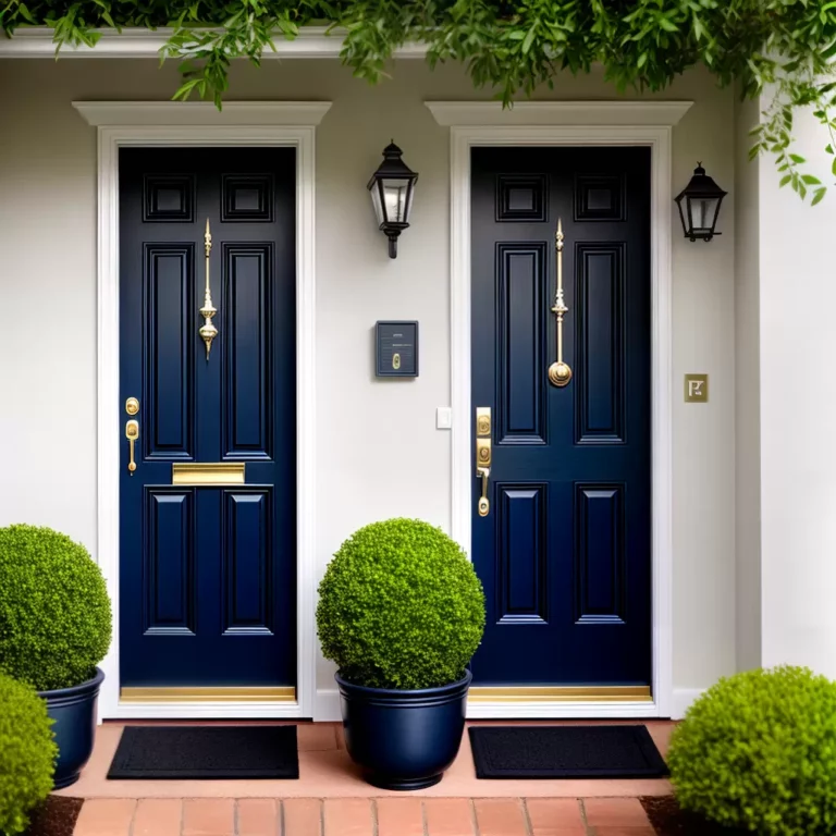Azul Marinho na Decoração Externa: Como Usar Essa Cor Versátil