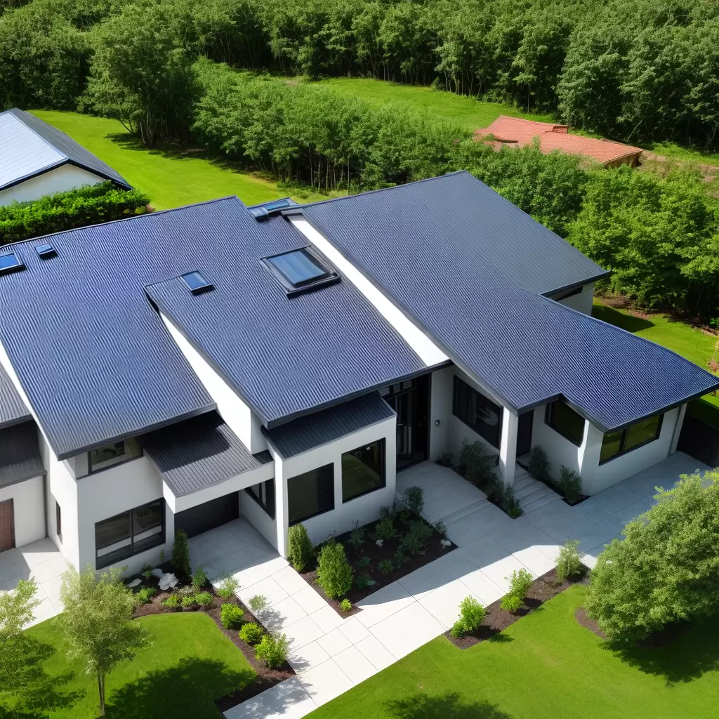 Fotos casa sustentavel paineis solares energia verde