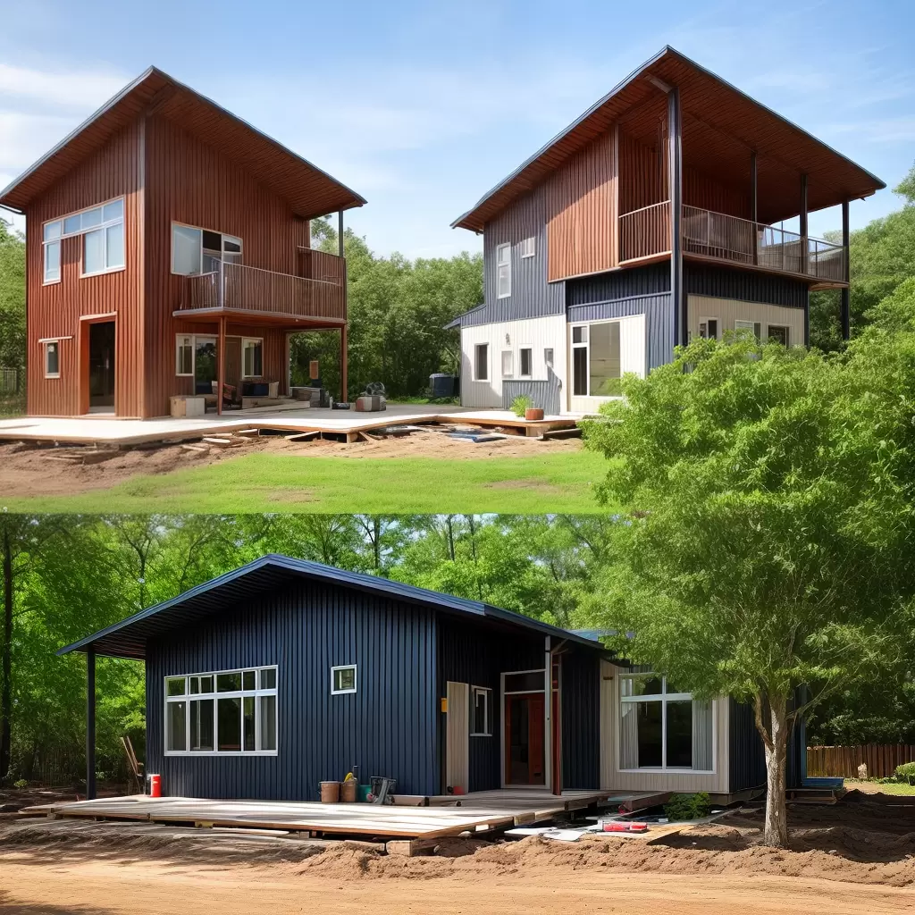 Fotos construcao casa pre fabricada tempo