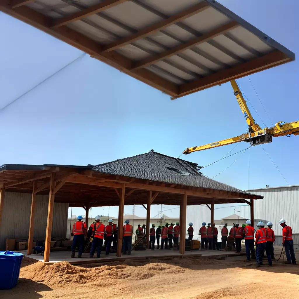 Fotos construcao casa pre fabricada trabalhadores