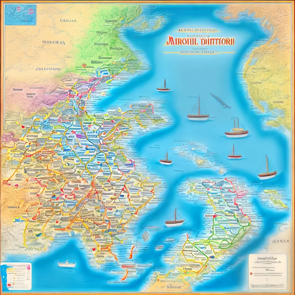 Fotos mapa colorido marco vida 50 anos