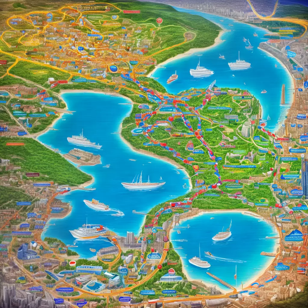 Fotos mapa colorido marco 50 anos