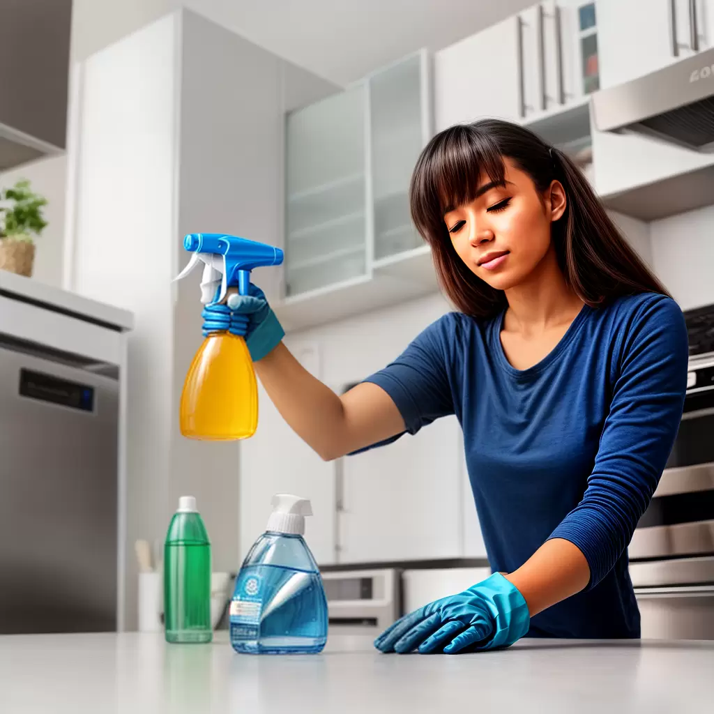 Fotos limpeza cozinha vazio guantes