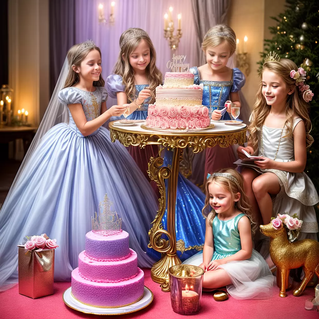 Fotos bolo aniversario princesas mesa enchanted