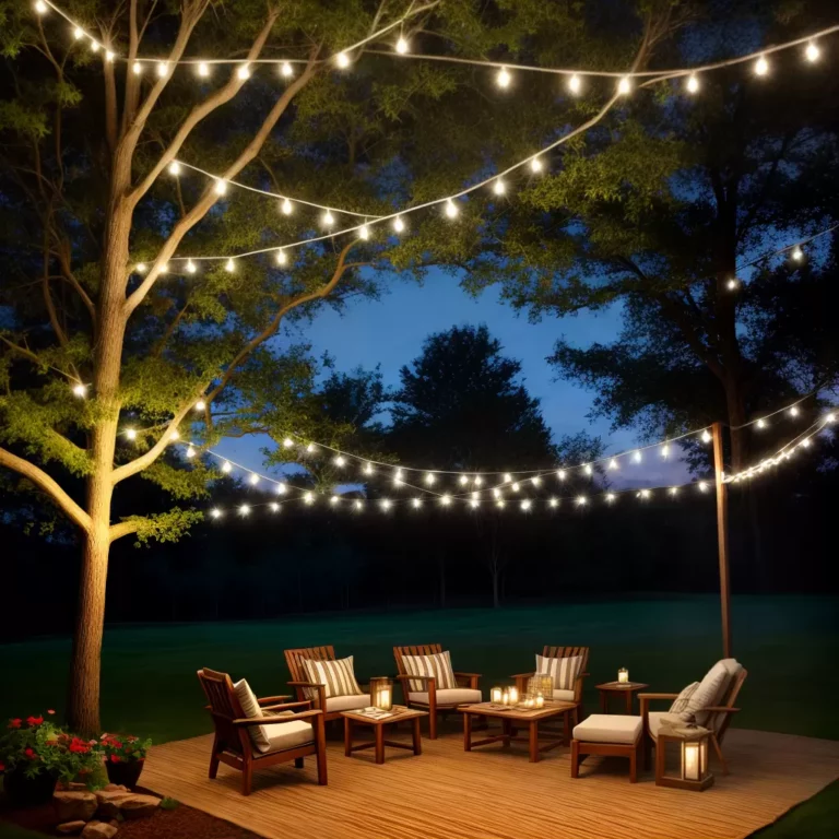 Dicas de decoração com luzes para a Festa ao Ar Livre