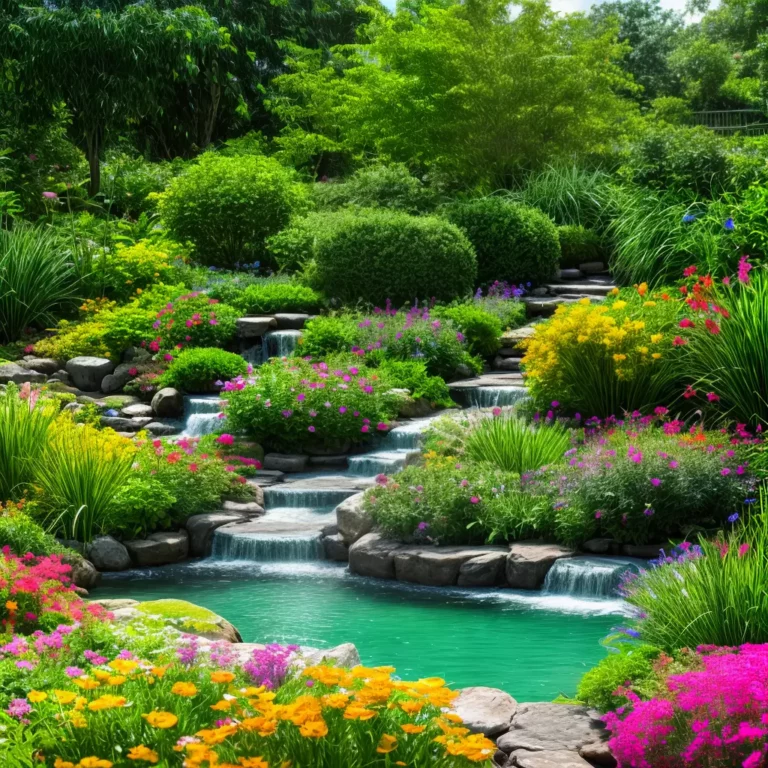 A arte do paisagismo sustentável.