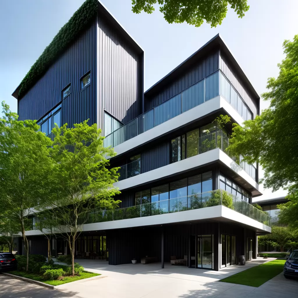 Fotos predio moderno natureza paisagem