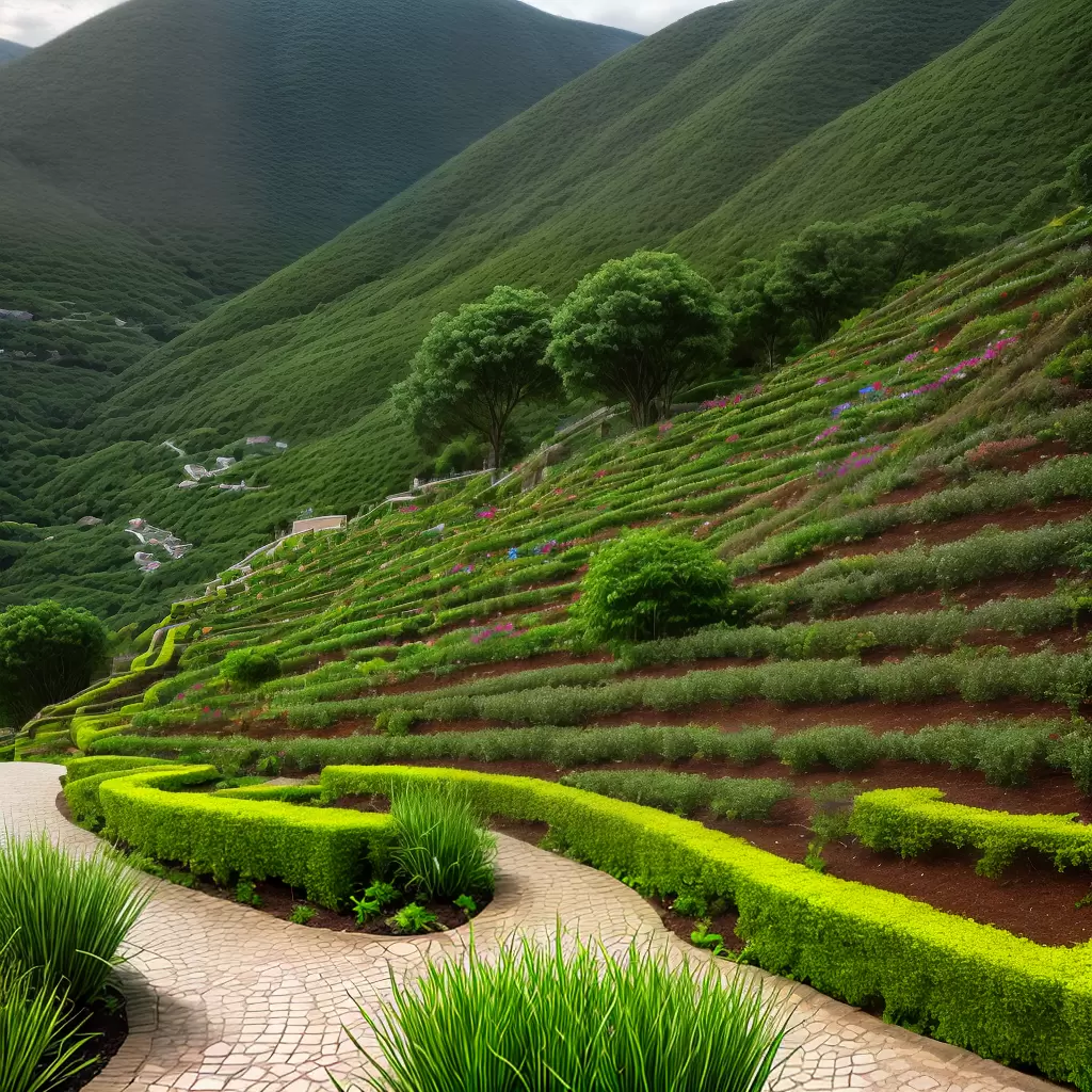 Fotos paisagem terracos plantas erosao Fotos paisagem terracos plantas erosao