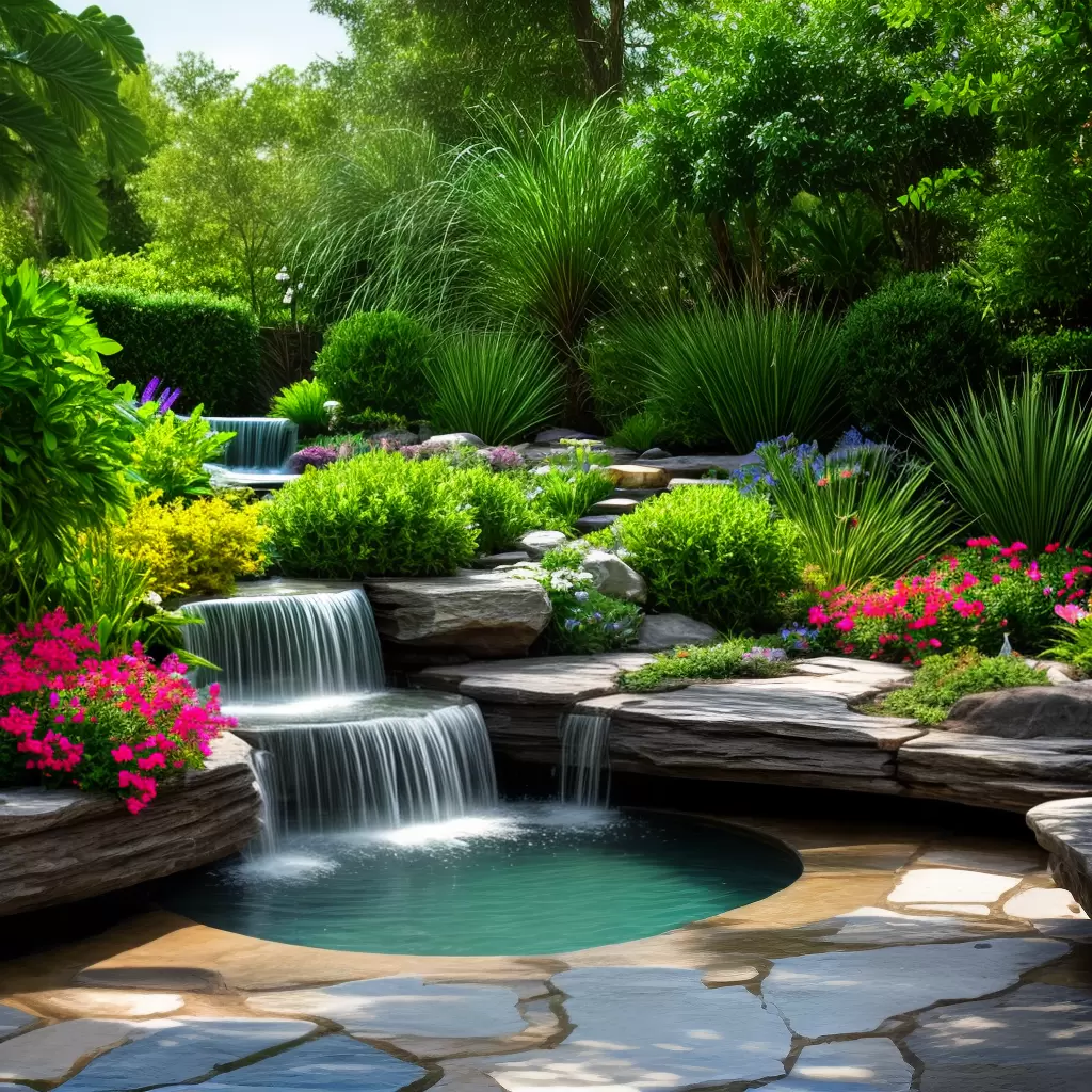 Fotos jardim casa agua flores verde