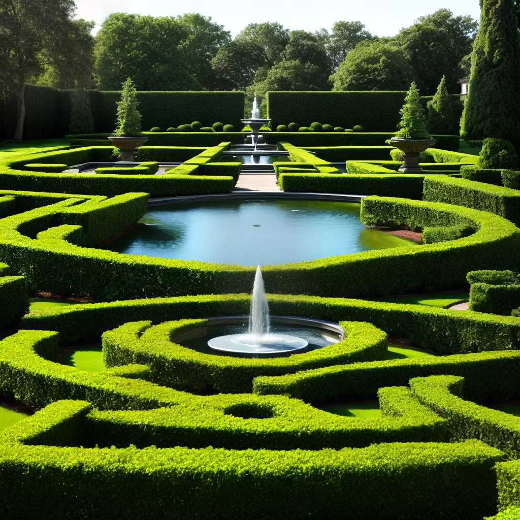 Fotos jardim frances moderno telhado verde
