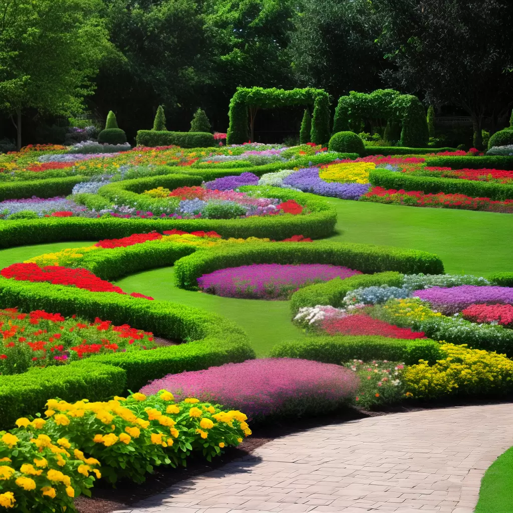 Fotos jardim colorido terra fertil