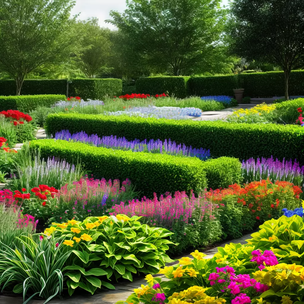 Fotos jardim colorido terra fertil planta