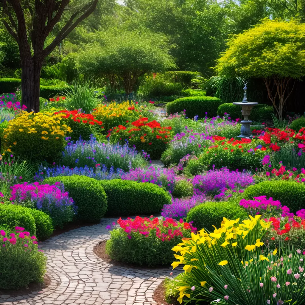 Fotos jardim colorido plantas unicas area convivio