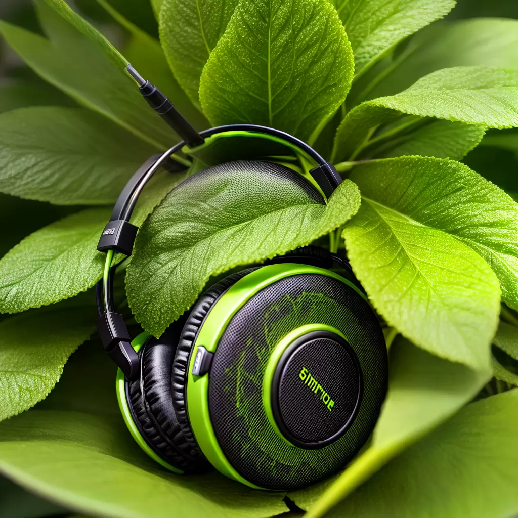 Fotos planta fones de ouvido musica 1