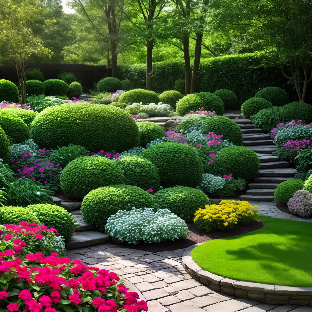 Fotos jardim sombra plantas coloridas pedras